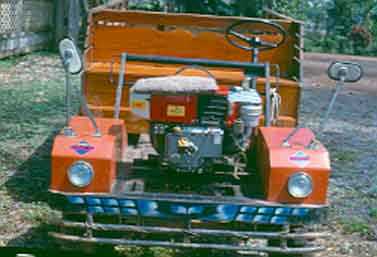 A vehicle in a 1984 village