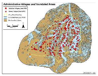 Map of Simulated Nang Rong Flooding